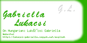 gabriella lukacsi business card